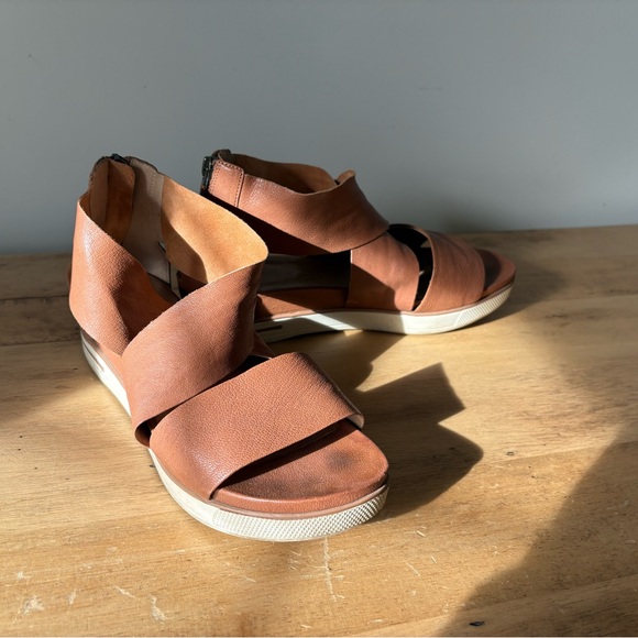 Eileen Fisher Shoes - Eileen Fisher Sport Tumbled Leather Sneaker Sandal